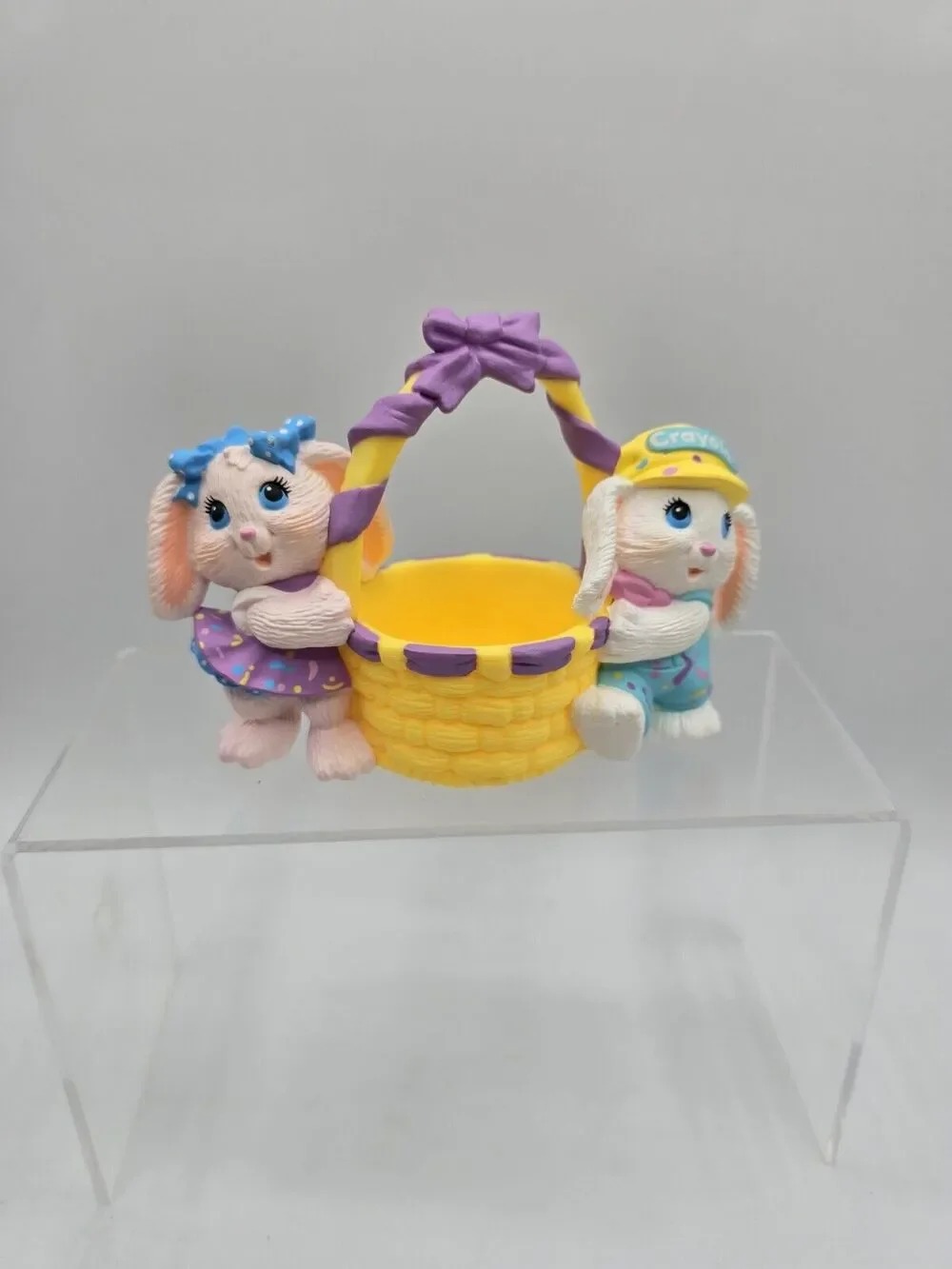 Vintage 1991 Hallmark Crayola Series by Binney & Smith Easter Ornament Basket